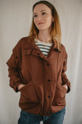 The Leyane Vest   Jacket by Saltwater Luxe - Java Brown