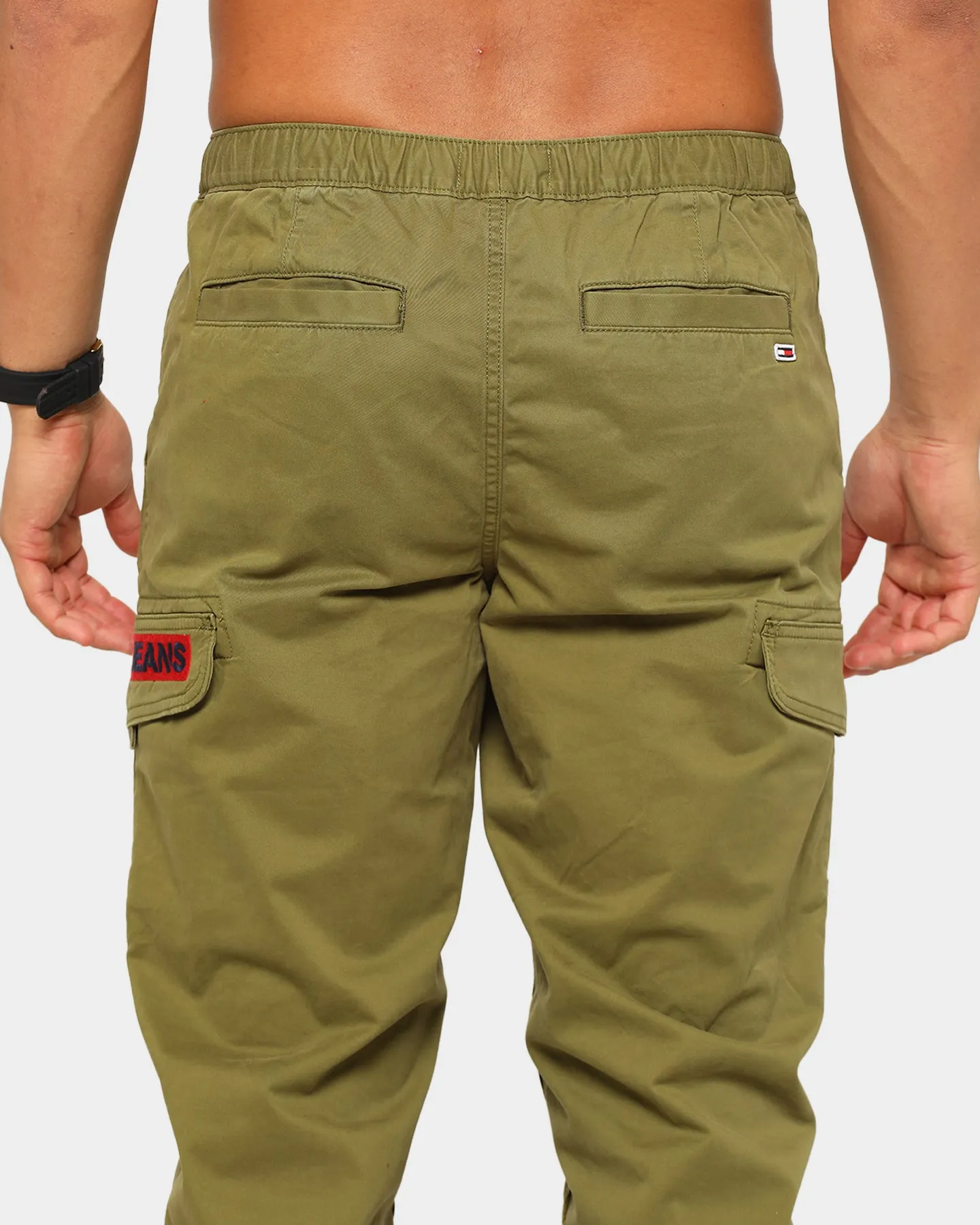 Tommy Jeans Men's TJM Tapered Cuffed Cargo Uniform Olive