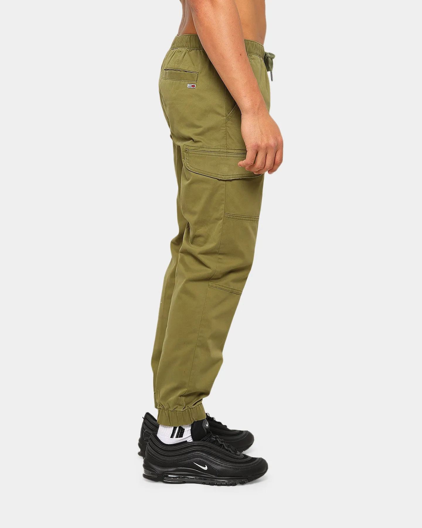 Tommy Jeans Men's TJM Tapered Cuffed Cargo Uniform Olive