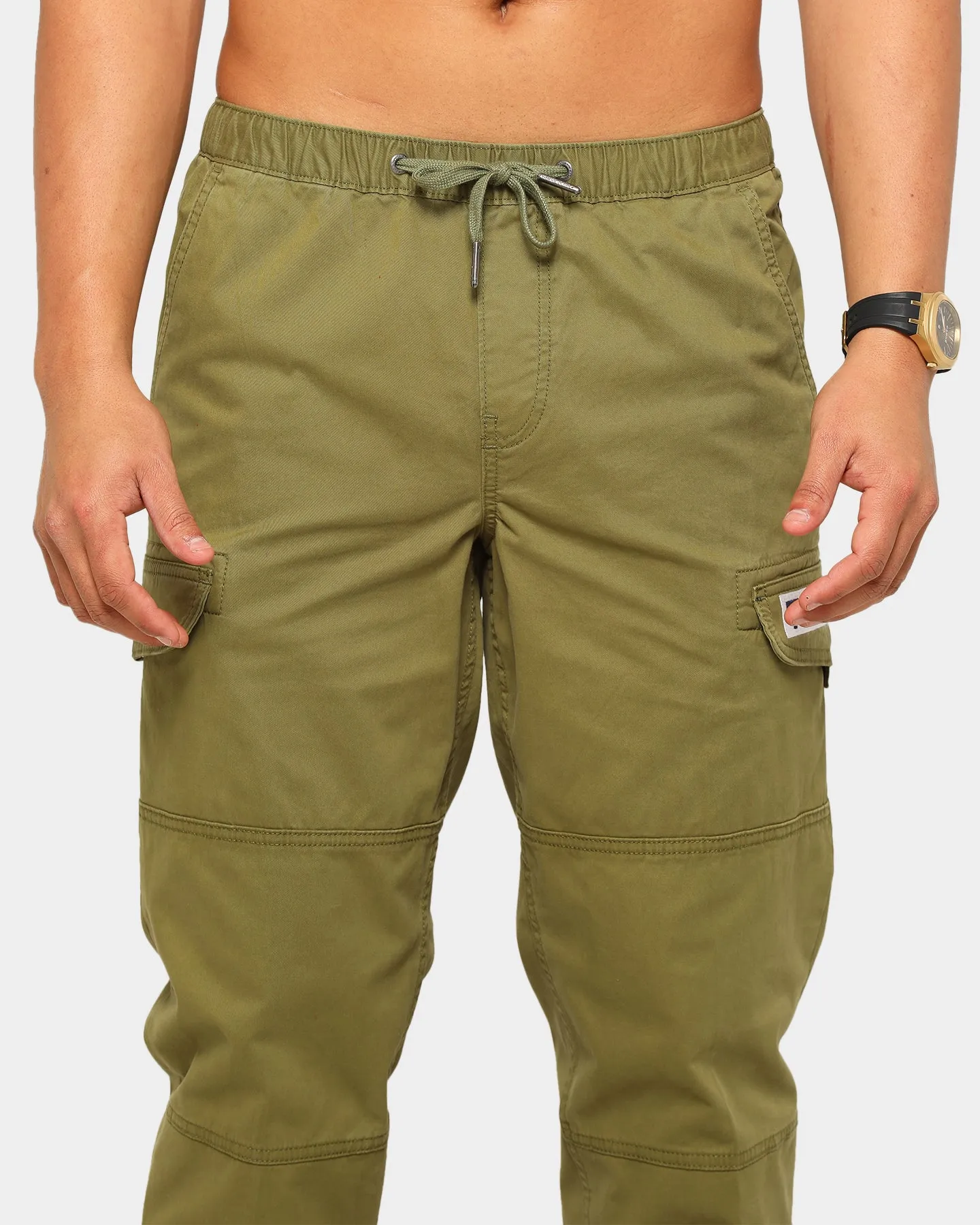 Tommy Jeans Men's TJM Tapered Cuffed Cargo Uniform Olive