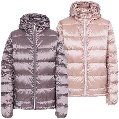 Trespass Ladies Bernadette Hooded Down Jacket - Lightweight & Warm for Winter