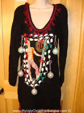 Ugly Christmas Sweater Party Tacky Dress (d103)