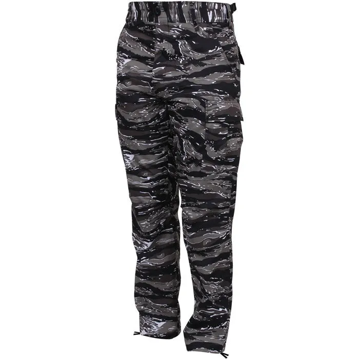 Urban Tiger Stripe Camouflage - Military BDU Pants - Polyester Cotton Twill