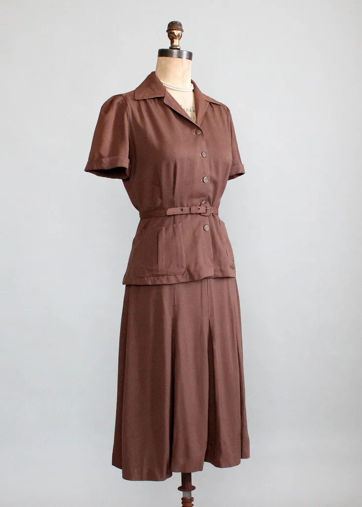 Vintage Early 1940s GabaLora Collegiate Suit