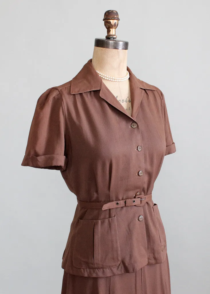 Vintage Early 1940s GabaLora Collegiate Suit