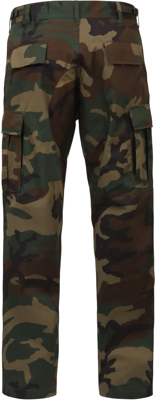 Woodland Camouflage - Military BDU Pants (Polyester/Cotton Twill)