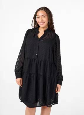 Zizzi Hut Dress in Black